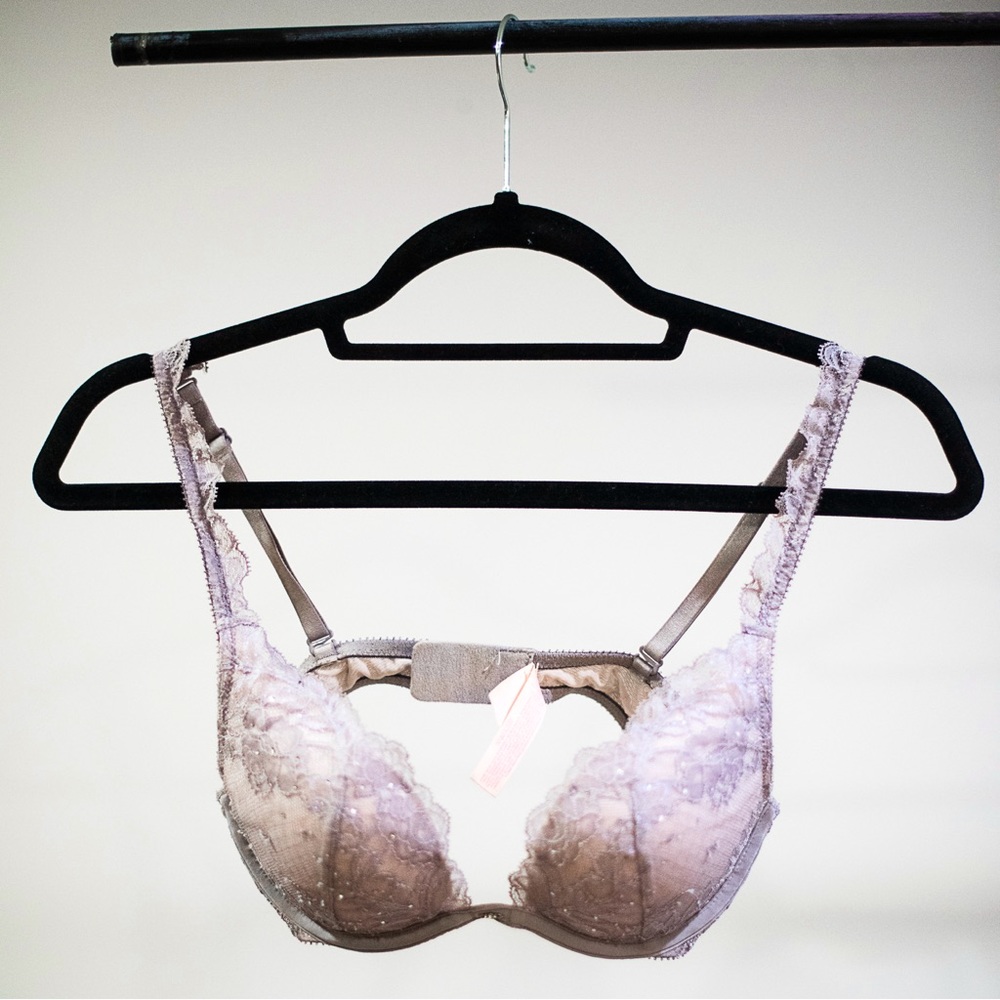 Victoria secret grey rinestone bra